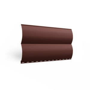 Металлосайдинг Бревно 0,45 RAL 8017 Шоколадно-коричневый