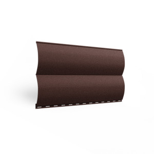 Металлосайдинг Бревно 0,45 RAL 8017 Шоколадно-коричневый текстурированный