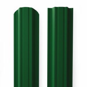 Металлический штакетник Plaza 125 RAL 6002 Зеленый лист