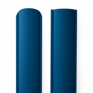 Металлический штакетник Rondo 129 0.45 мм RAL 5005 Синий 