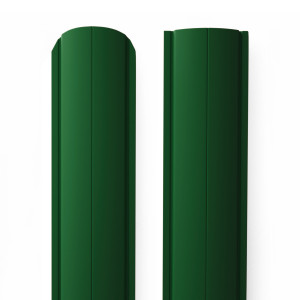 Металлический штакетник Rondo 129 0.45 мм RAL 6002 Зеленый лист