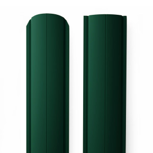 Металлический штакетник Rondo 129 0.45 мм RAL 6005 Зеленый мох